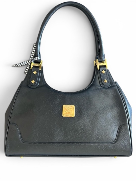 MCM Handbags - MCM Pebbled Leather Classic Satchel/Shoulder Bag w/COA